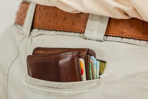 wallet inside pocket 